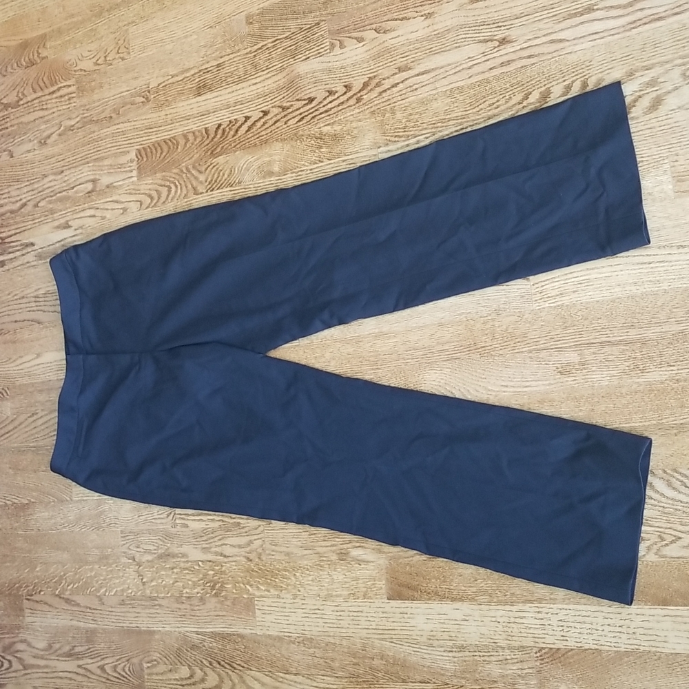 (10) Jones New York Essentials Classic Black Trousers Cotton/Viscose Business